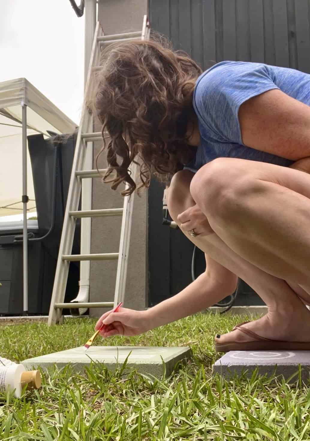 painting stepping stones
