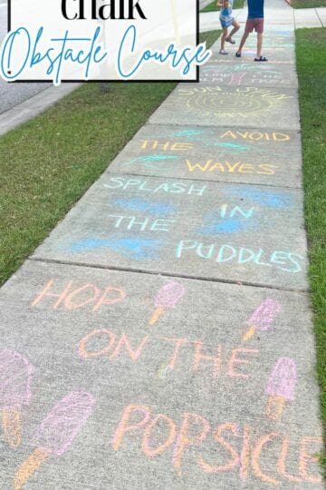 Summer Sidewalk Chalk Pinterest Pin