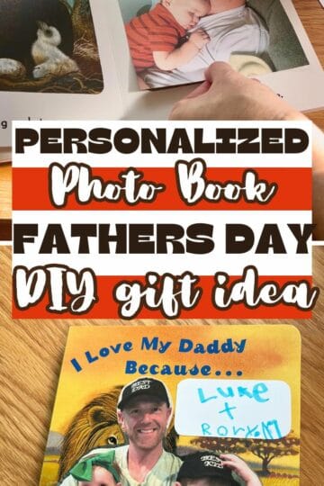 Fathers Day Gift Idea - Personalized Photo Book