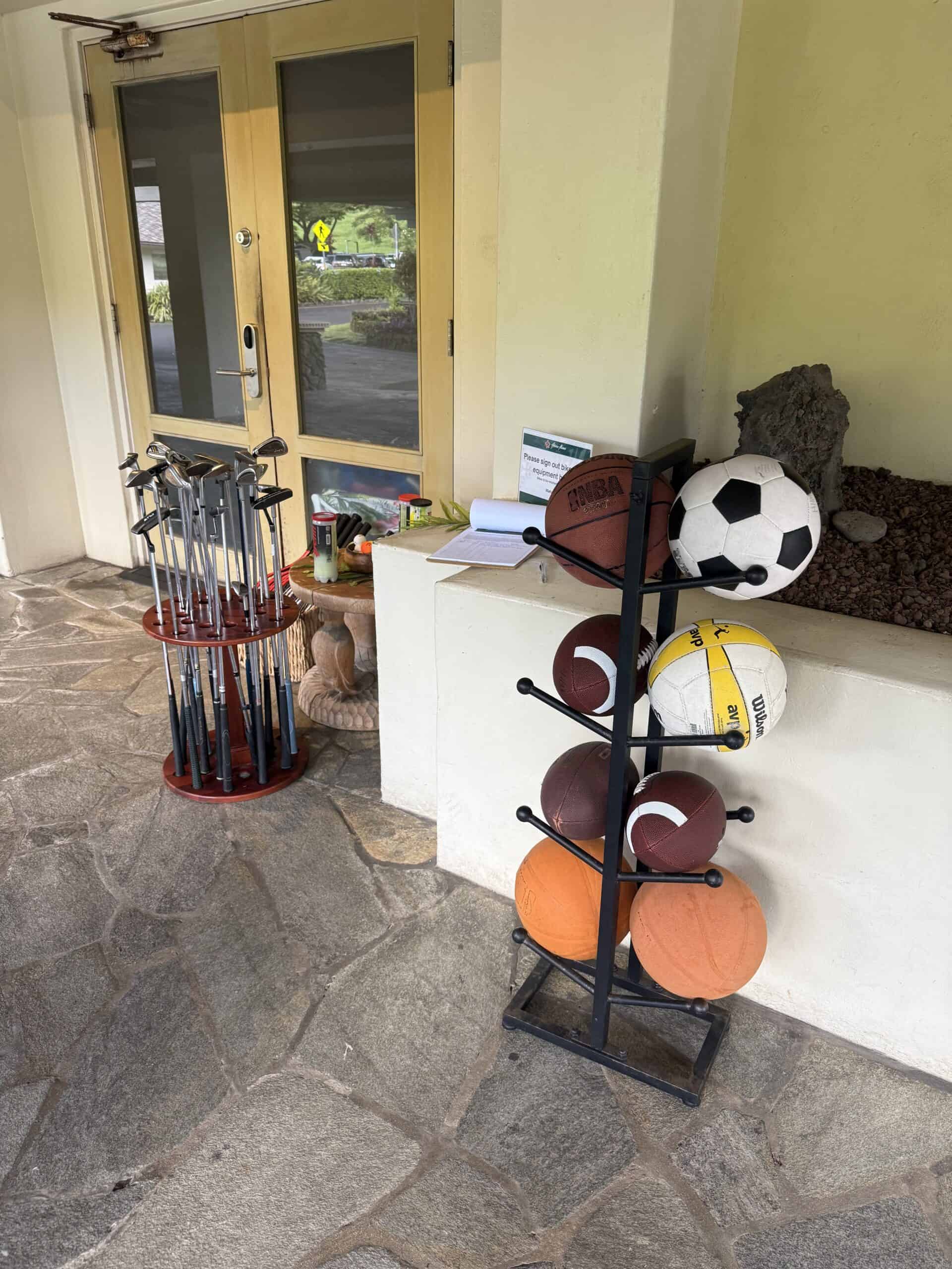 hana maui resort sports equipment