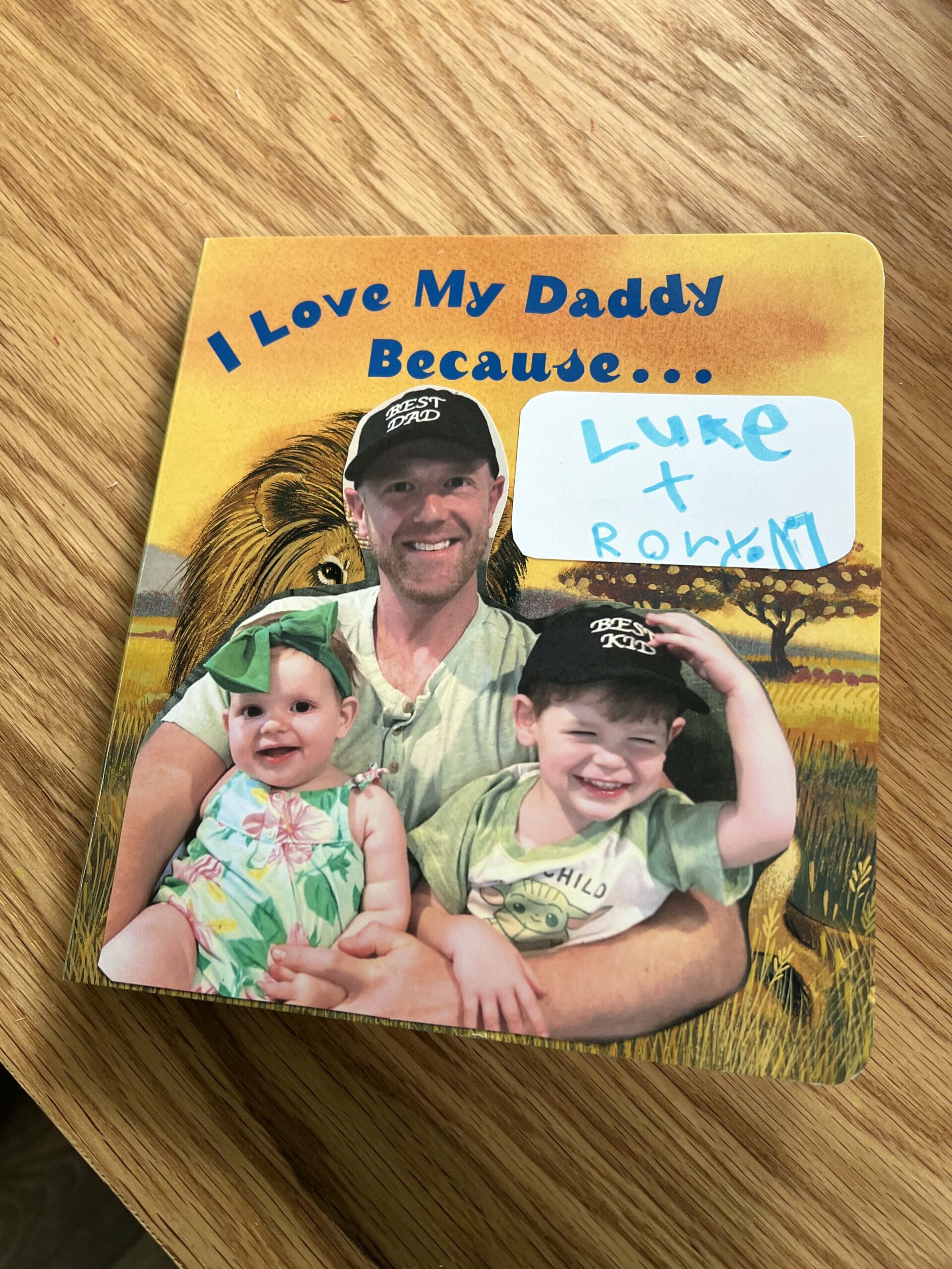 personalized fathers day photo book DIY