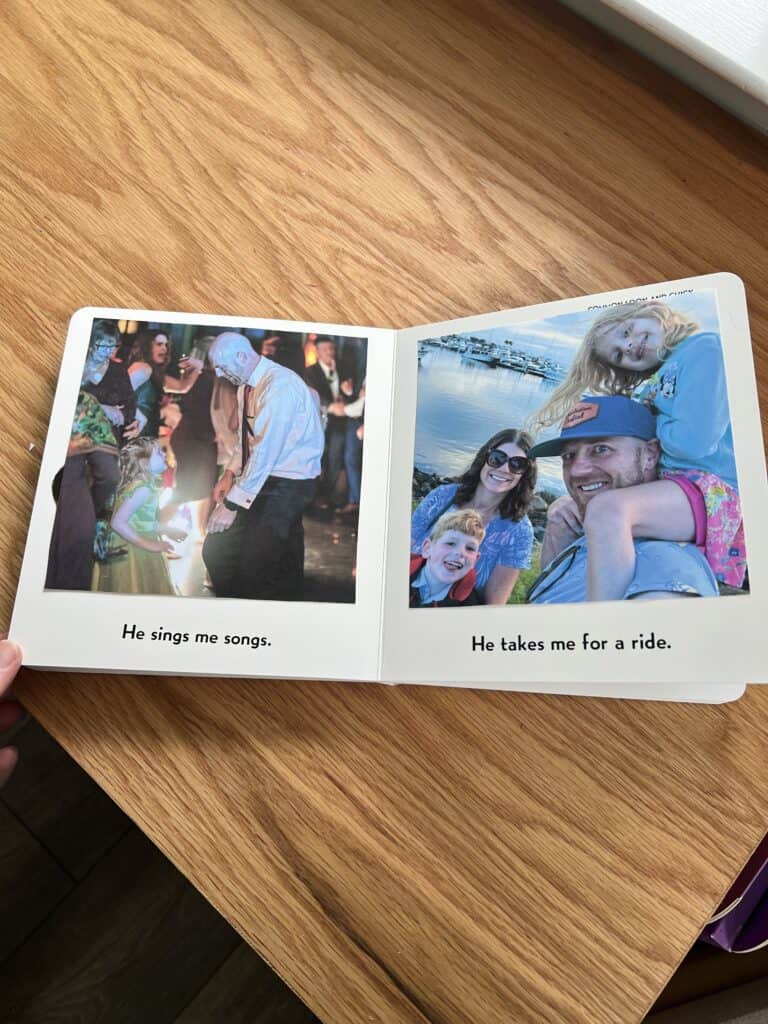 personalized fathers day photo book DIY
