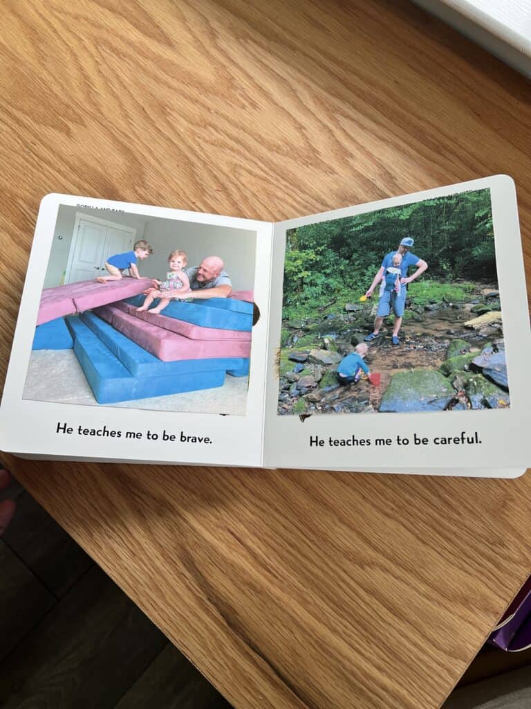 personalized fathers day photo book DIY