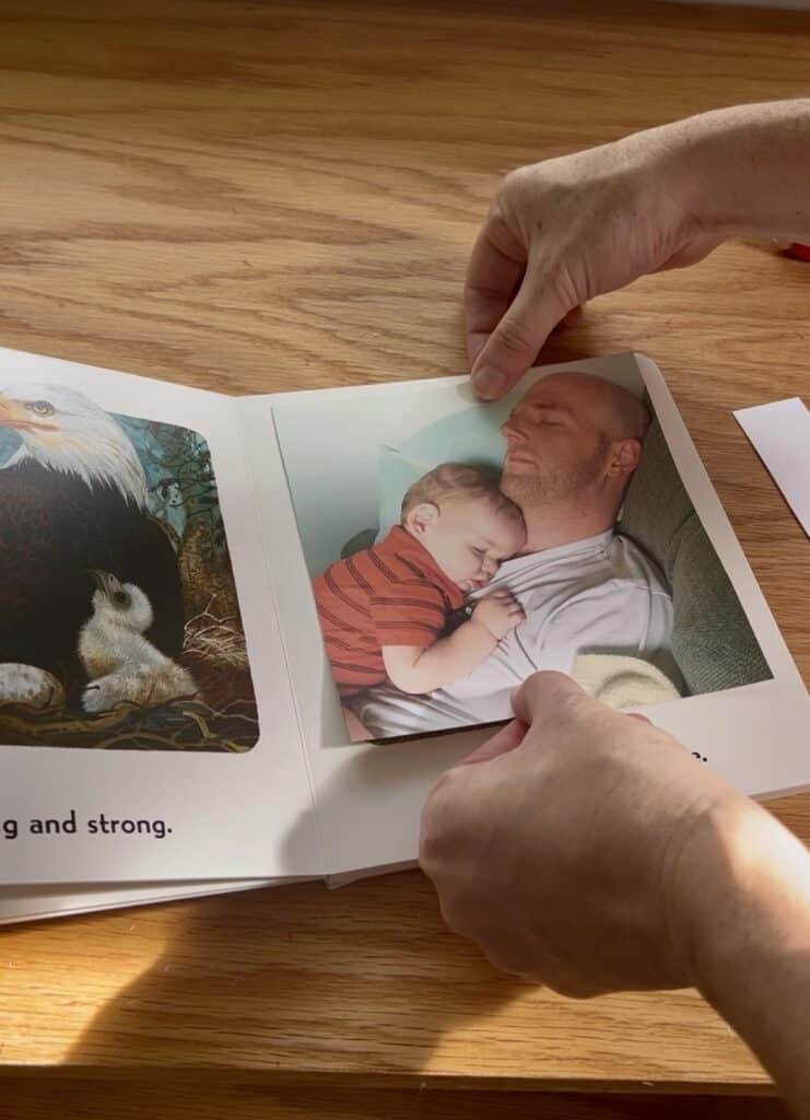 personalized fathers day photo book DIY