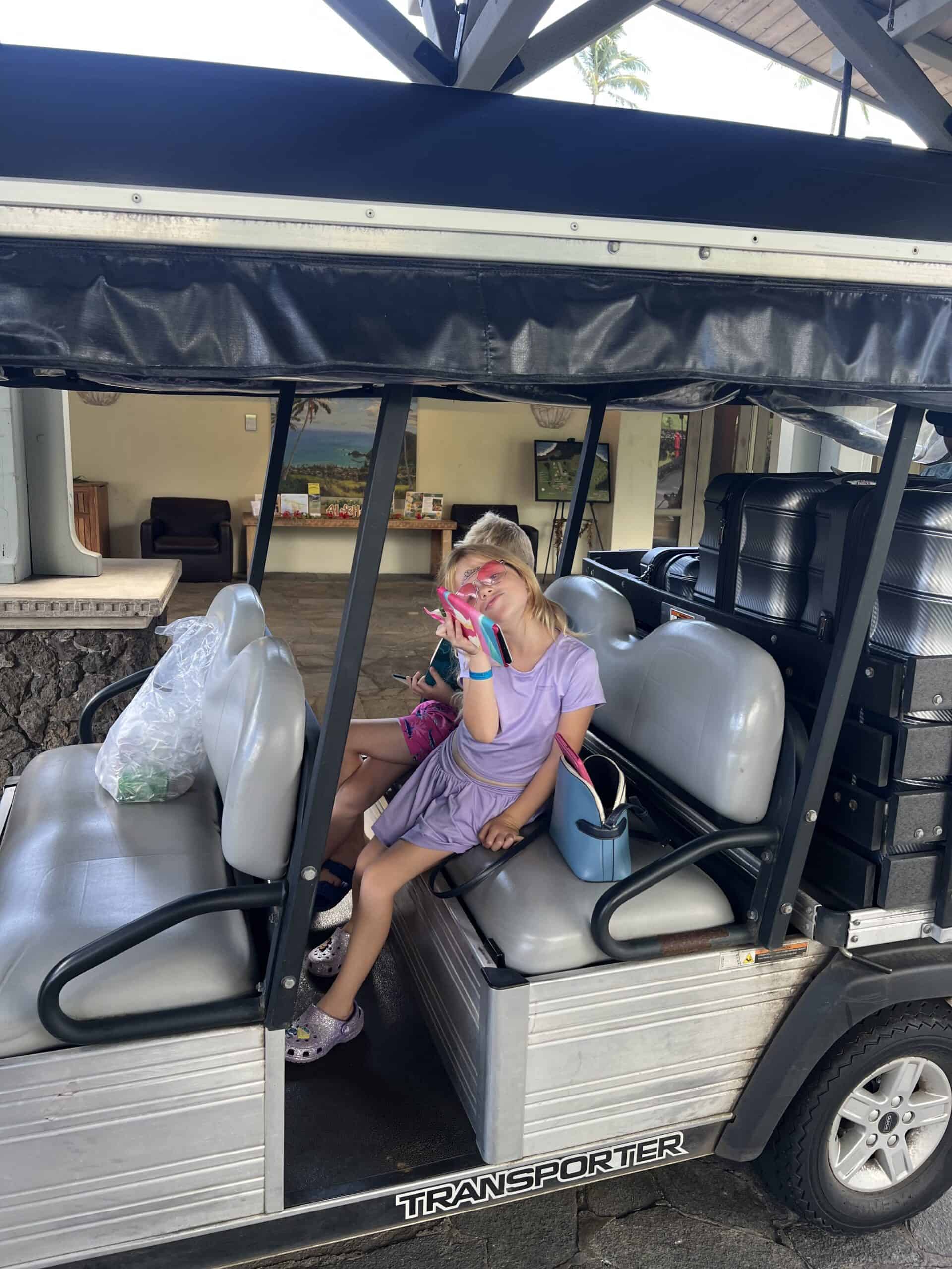 hana maui resort golf cart