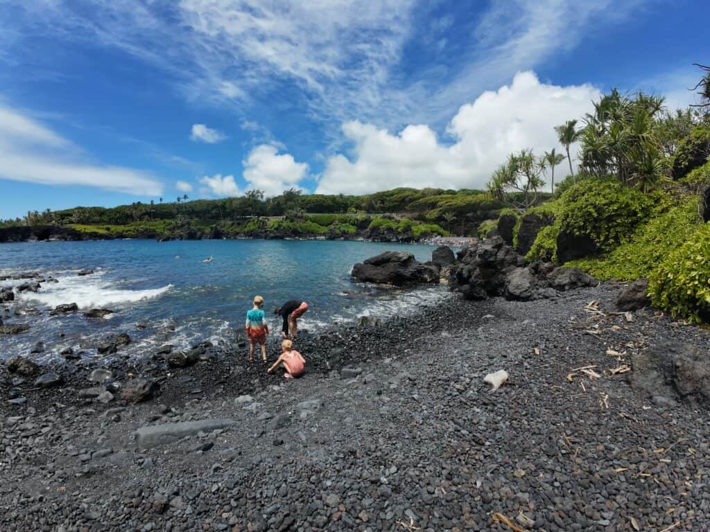 Black Sand Beach Hana Maui