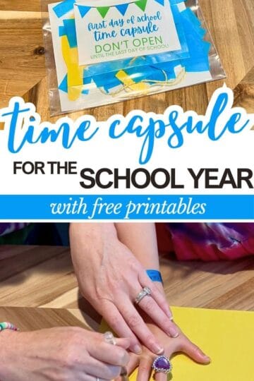 First Day of School Time Capsule (Free Printable)