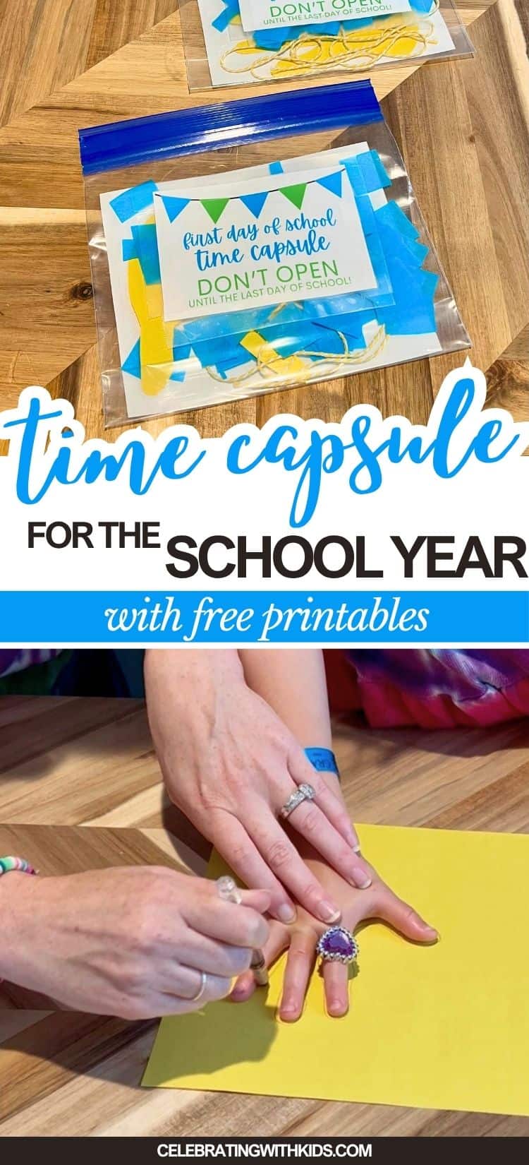 First Day of School Time Capsule (Free Printable)