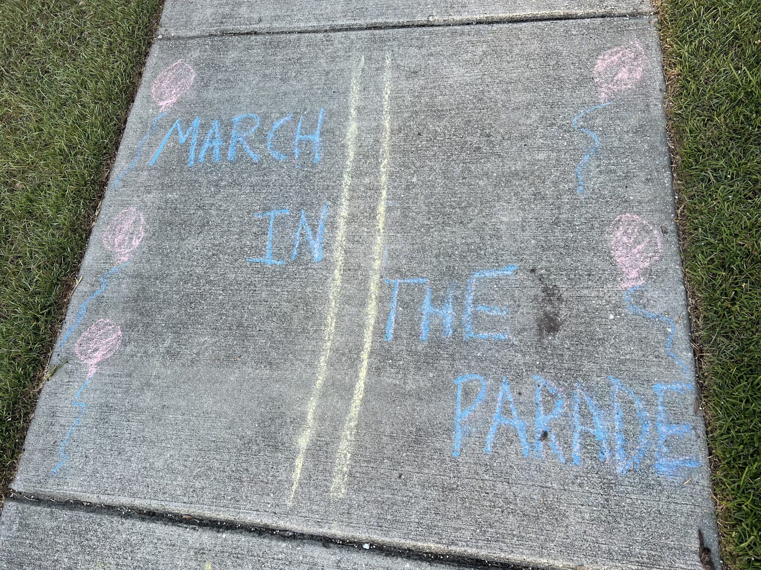 4th of July Sidewalk Chalk Obstacle Course