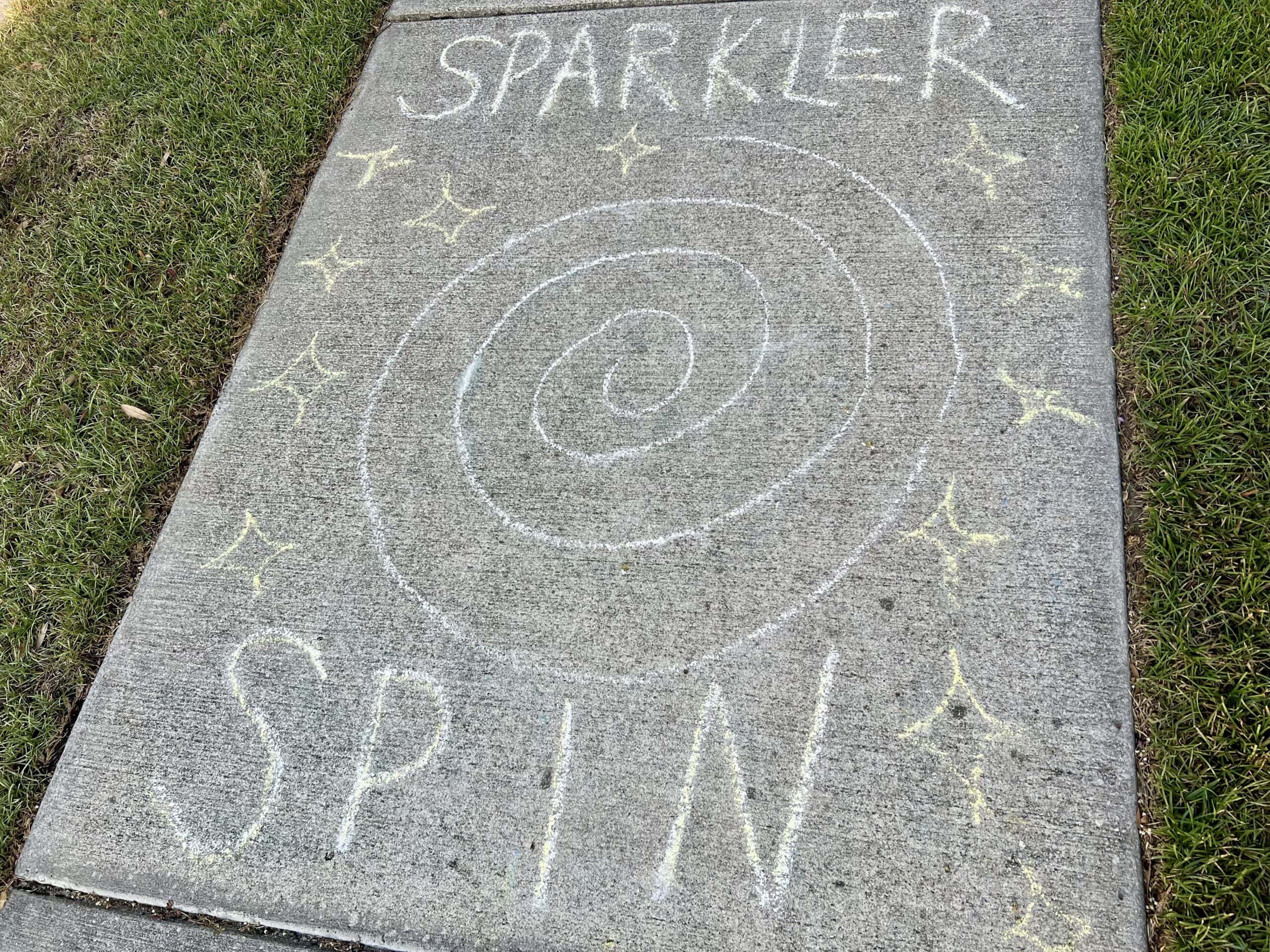 4th of July Sidewalk Chalk Obstacle Course