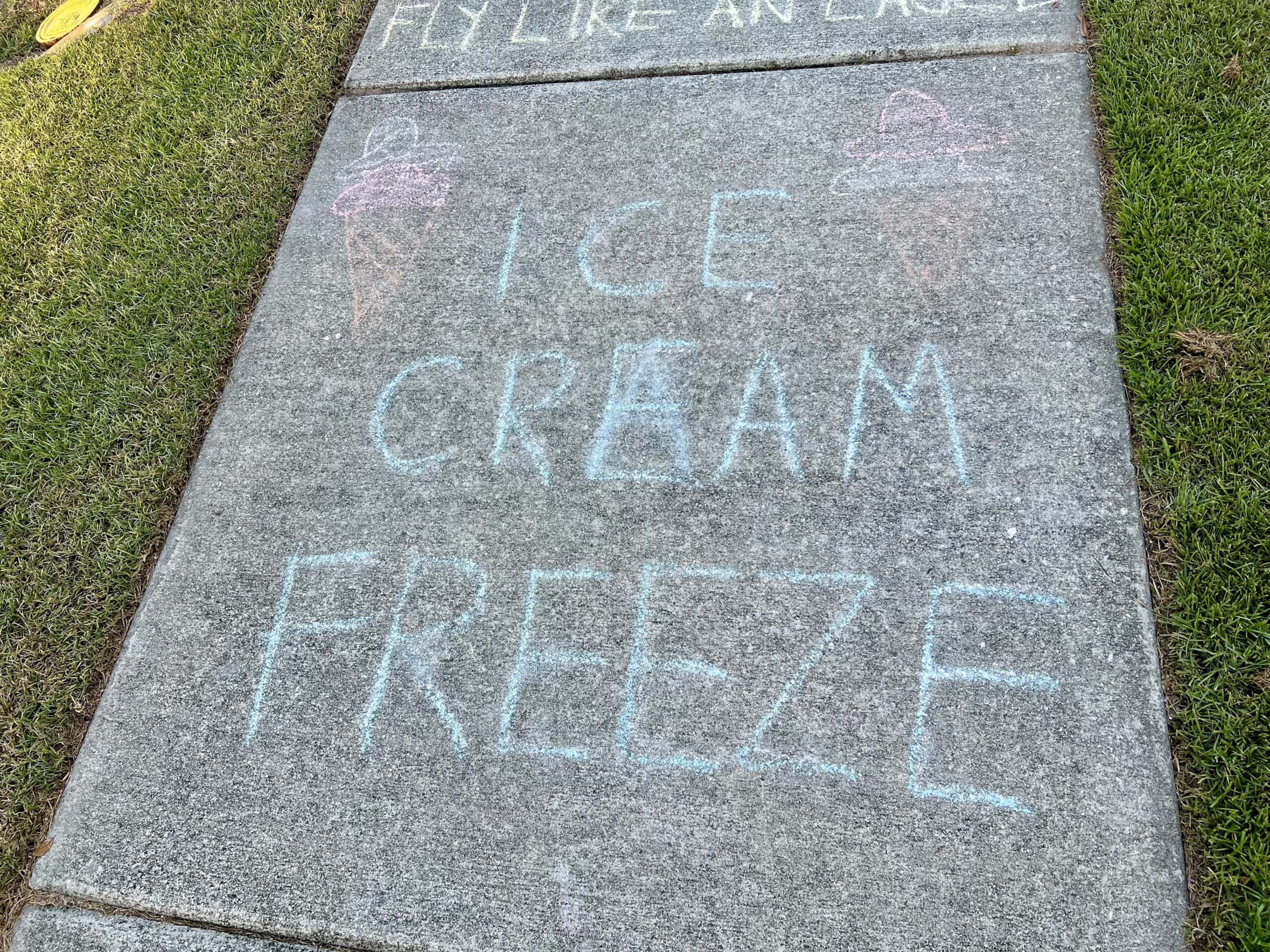 4th of July Sidewalk Chalk Obstacle Course