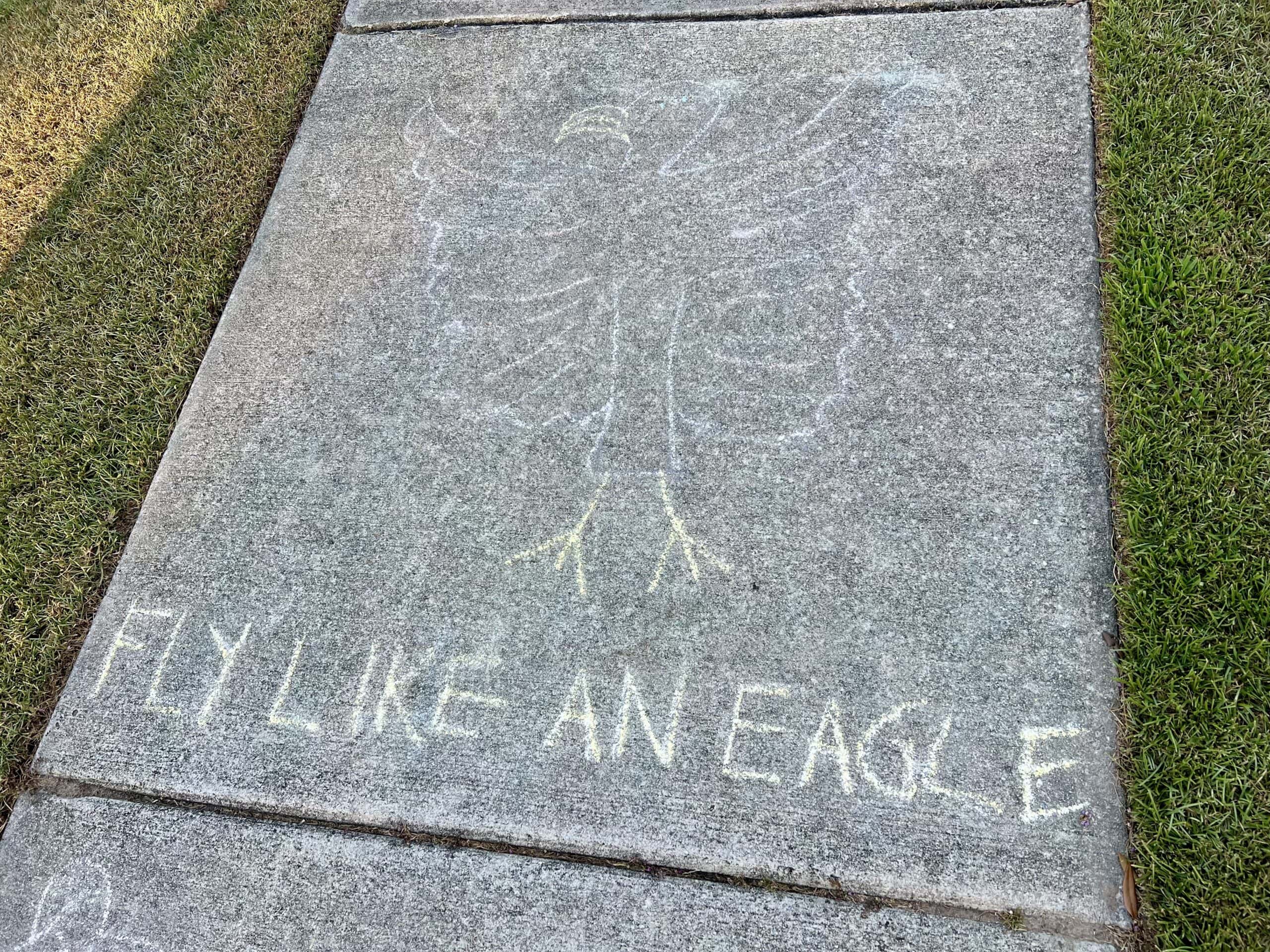 4th of July Sidewalk Chalk Obstacle Course