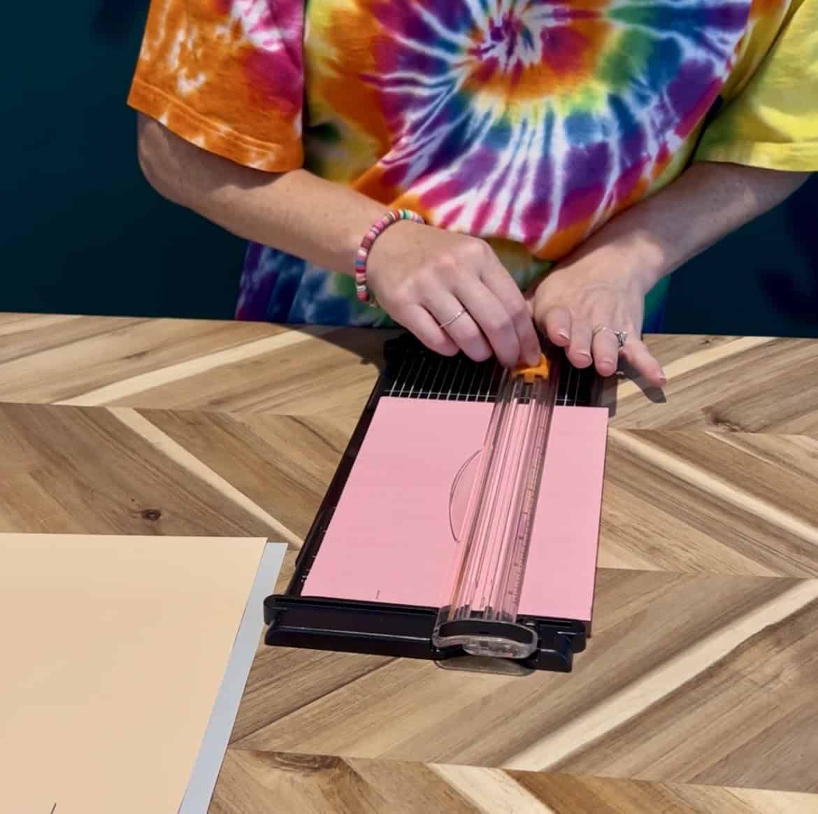 cutting paper strips