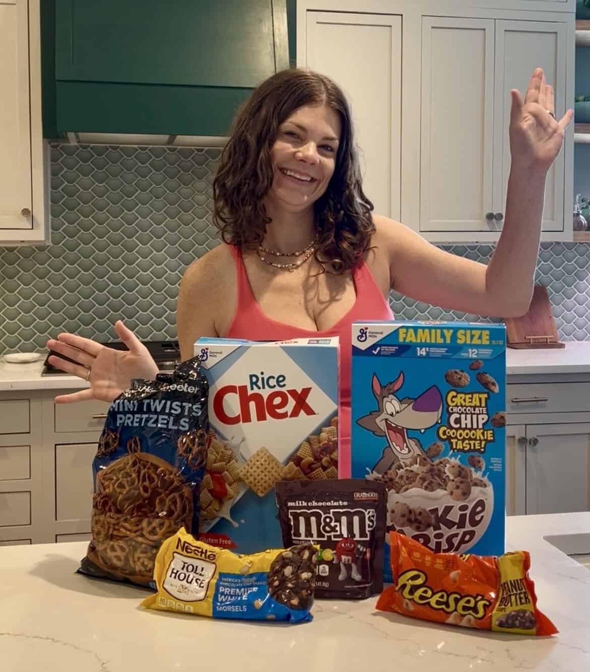 Monster Cookie Snack Mix ingredients