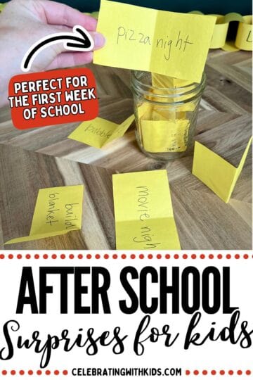 after school surprises for kids the first week of school
