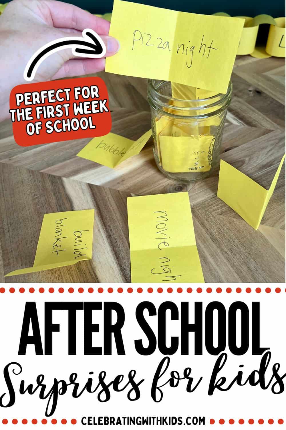 after school surprises for kids the first week of school