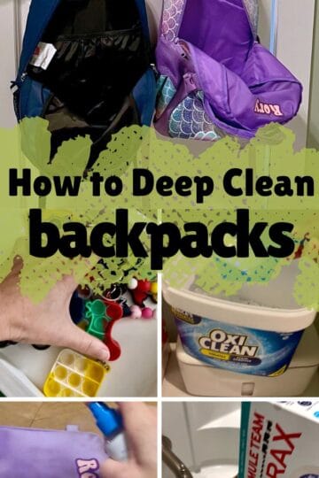 how to deep clean backpacks