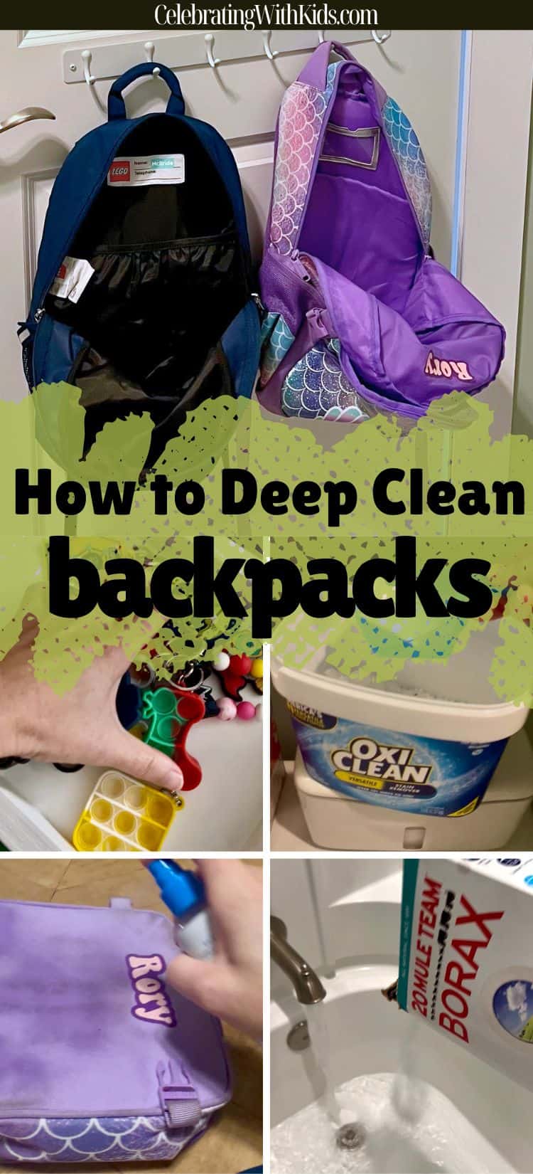 how to deep clean backpacks