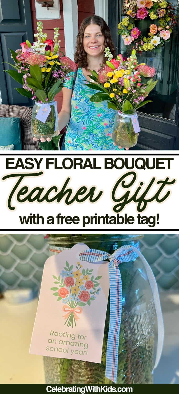 floral bouquet teacher gift