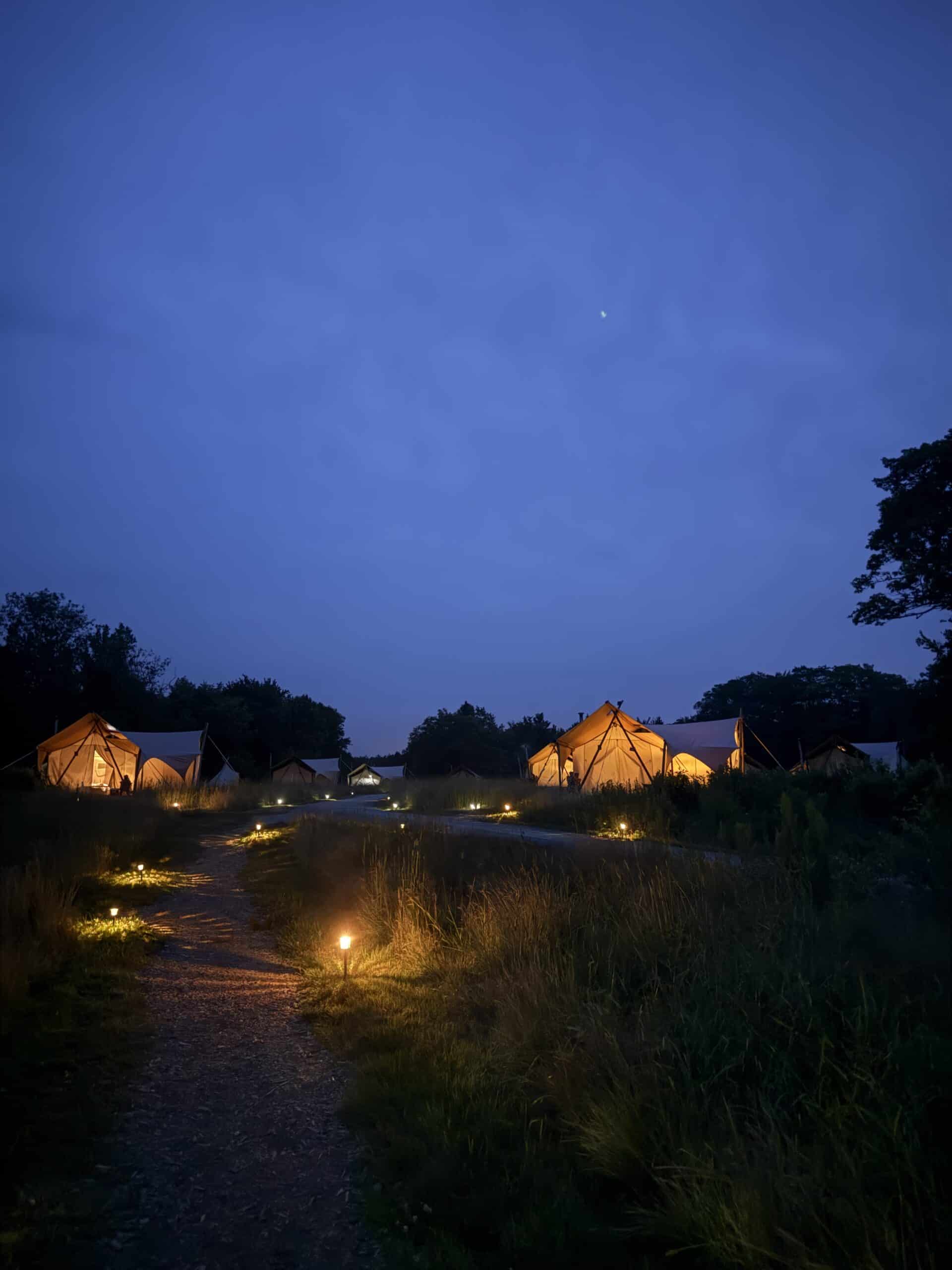 Under Canvas Acadia with kids - Celebrating with Kids