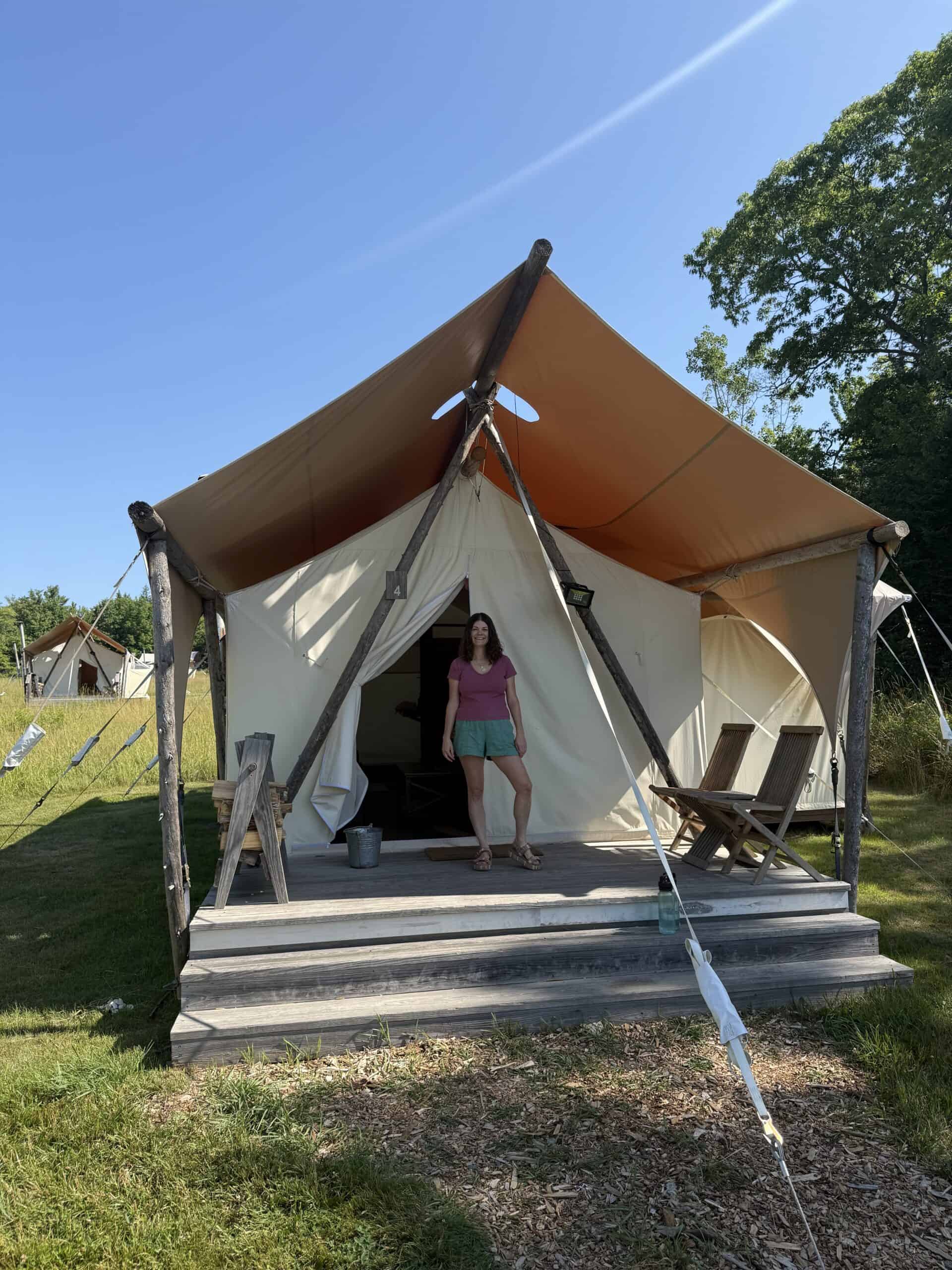 Tents at Under Canvas Acadia
