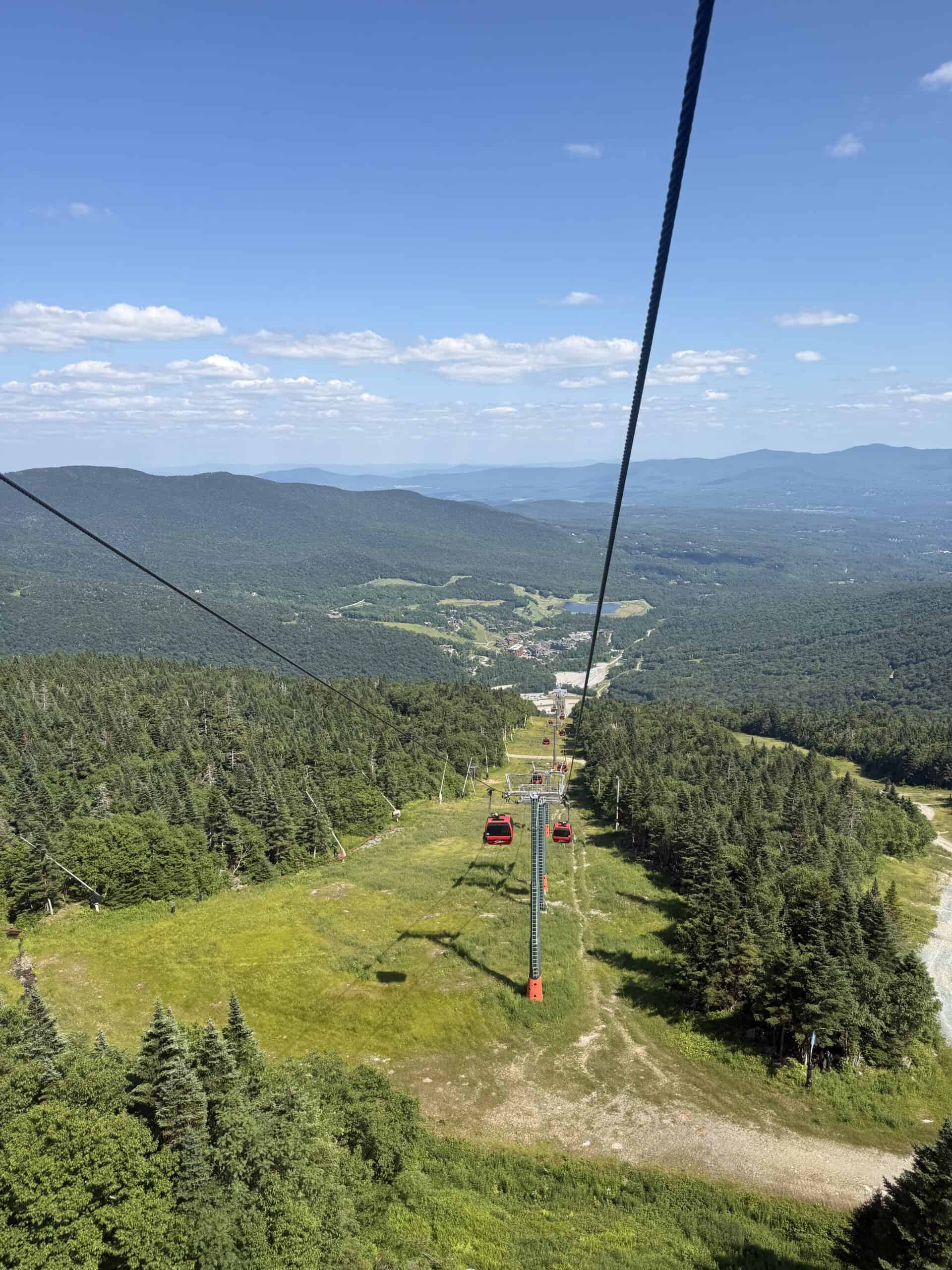 Gondola ride The Lodge at Spruce Peak