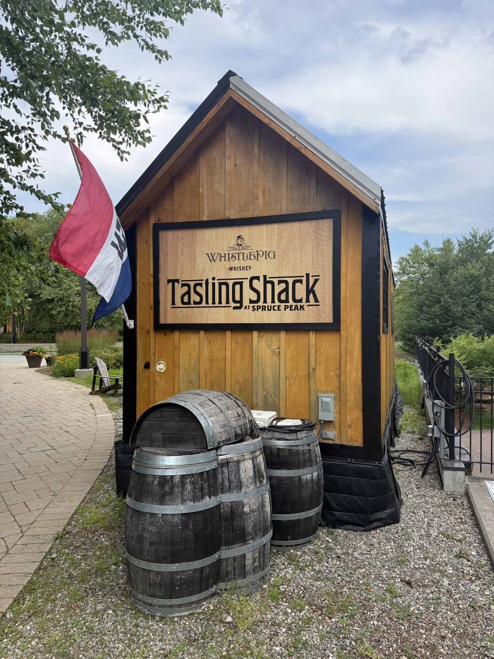 Whistlepig tasting room at the Lodge at Spruce Peak