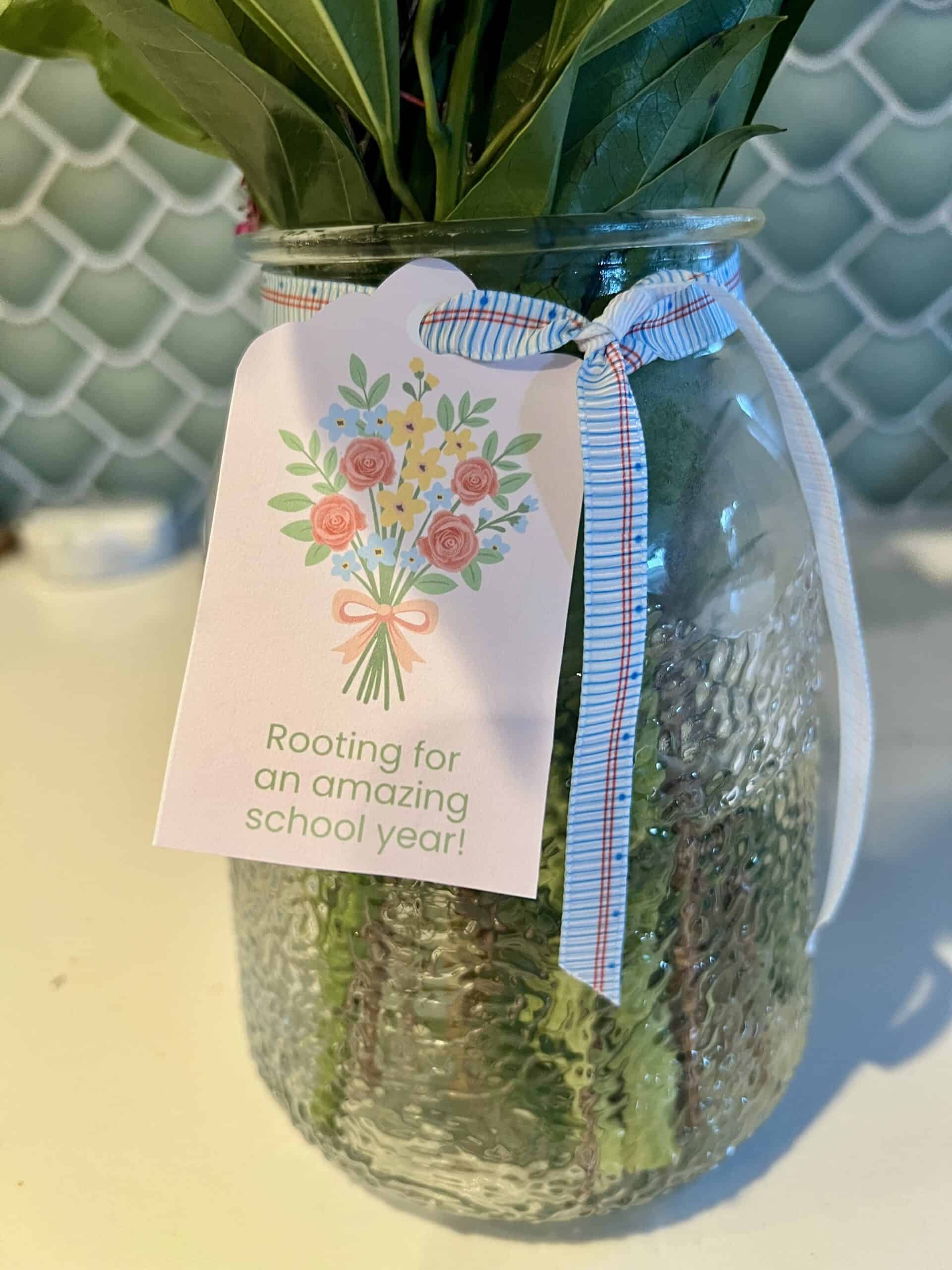 floral bouquet teacher gift
