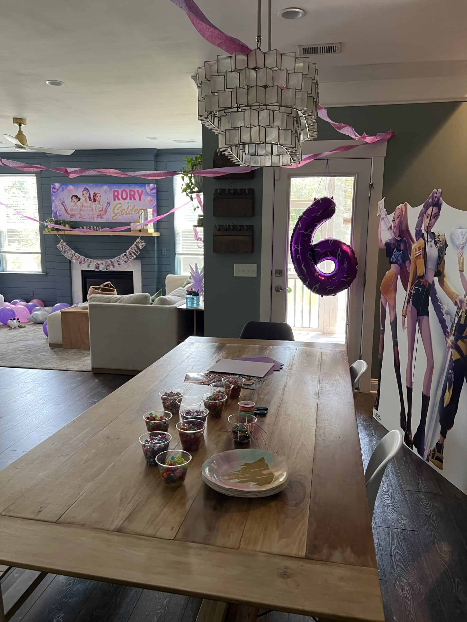 kpop demon hunters birthday party ideas