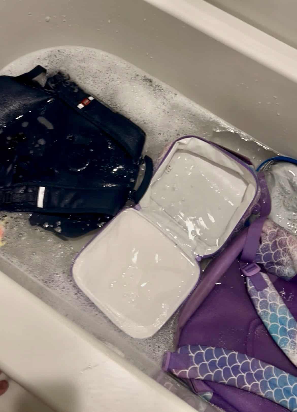 soaking backpacks