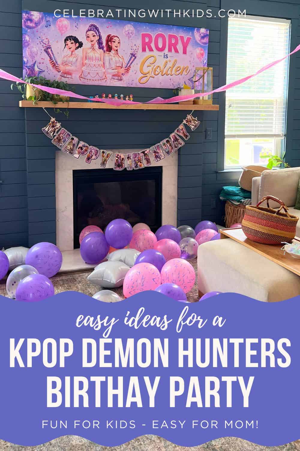 kpop demon hunters birthday party ideas