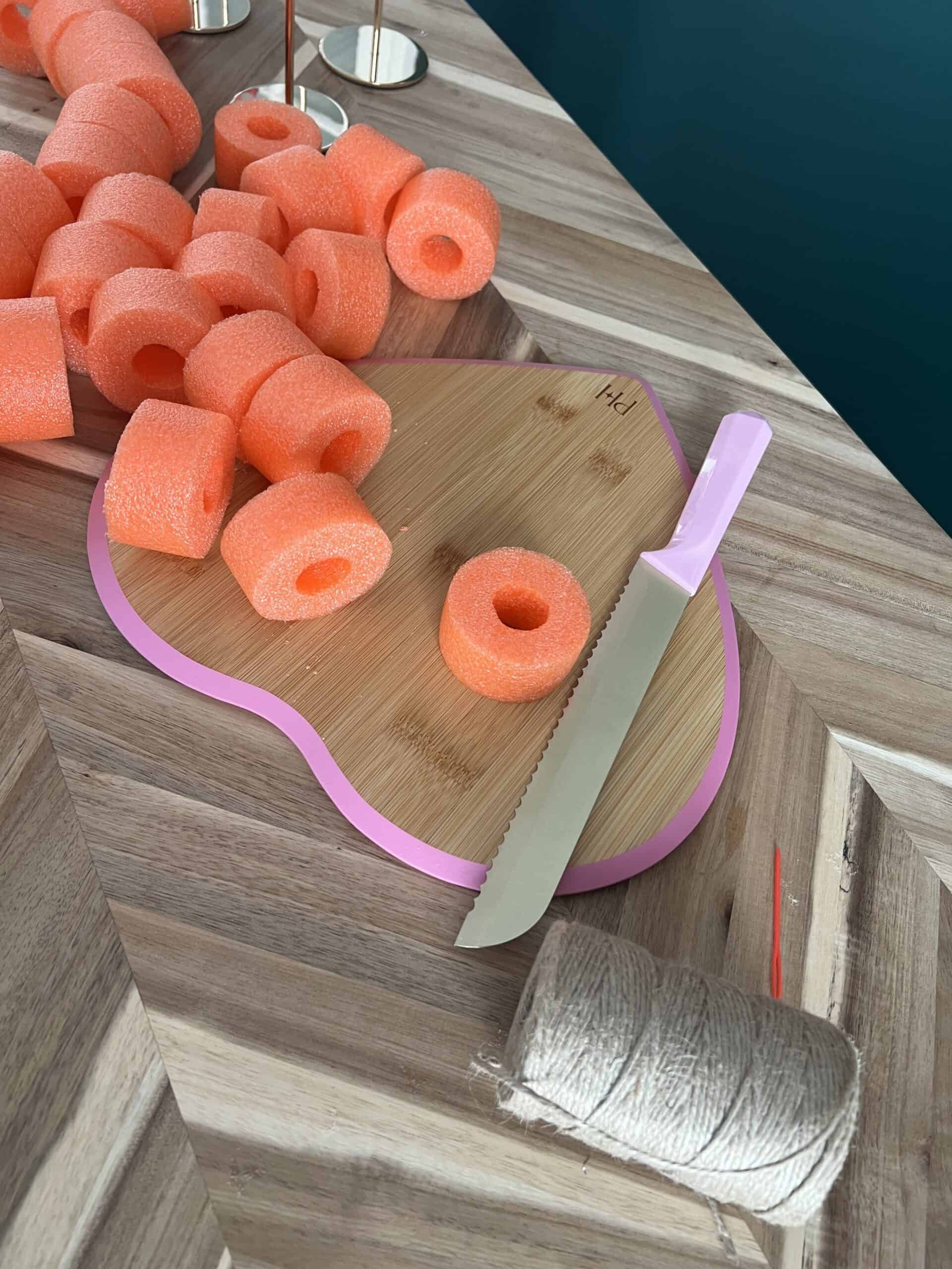 slicing pool noodles