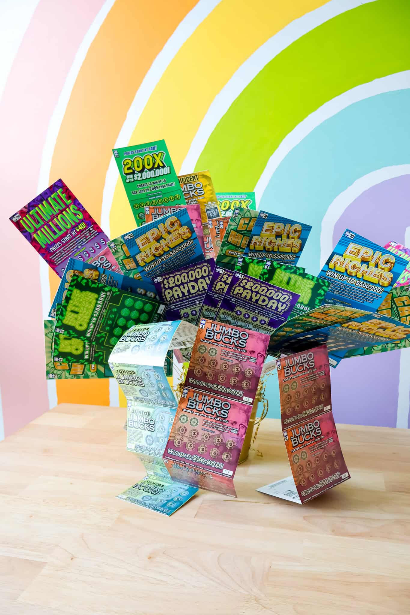 lottery ticket gift basket