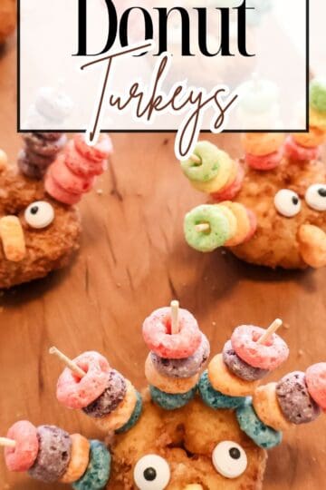 mini donut turkeys