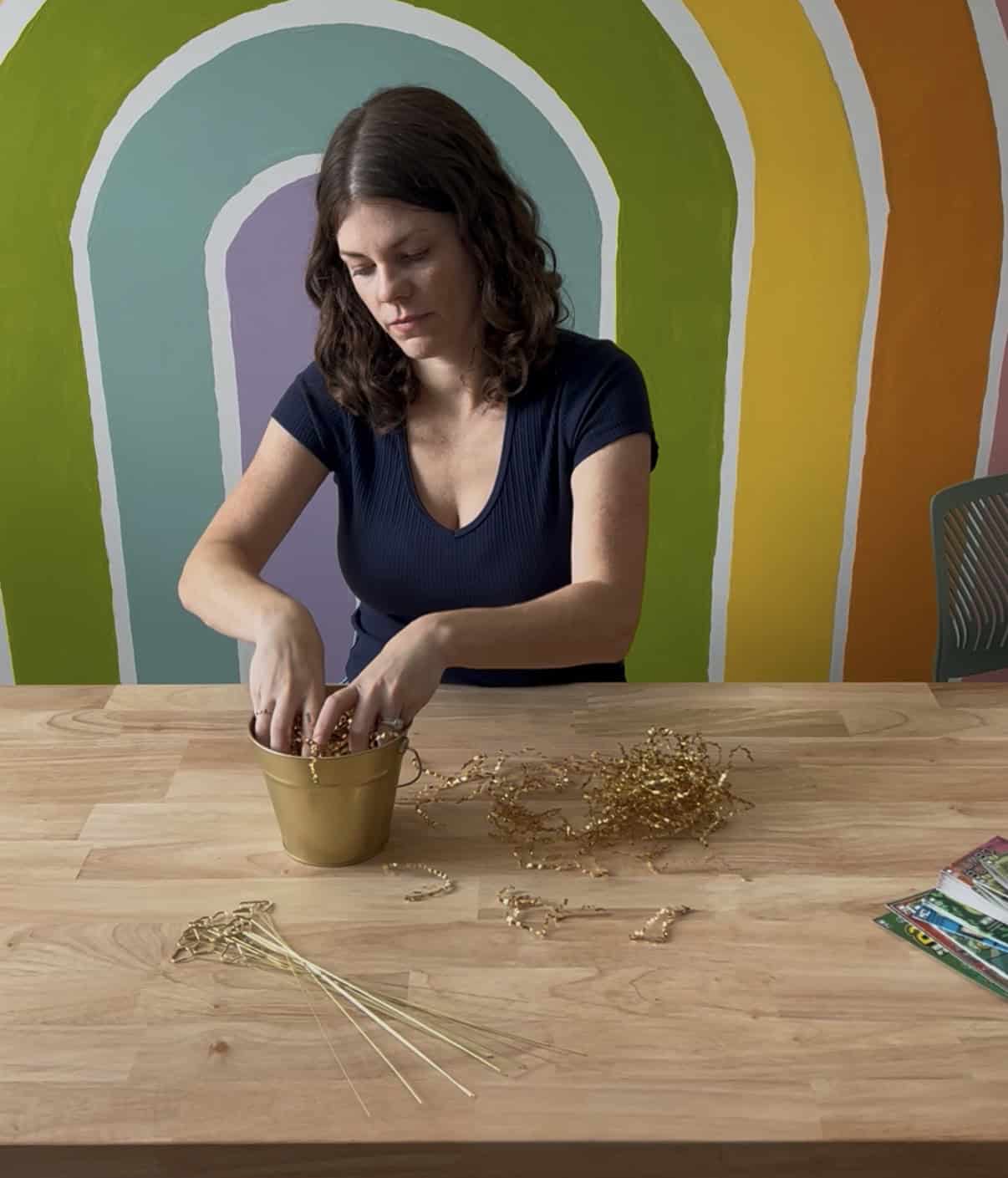 making a lottery ticket gift basket